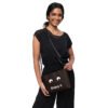 Black Emoticon Crossbody bag