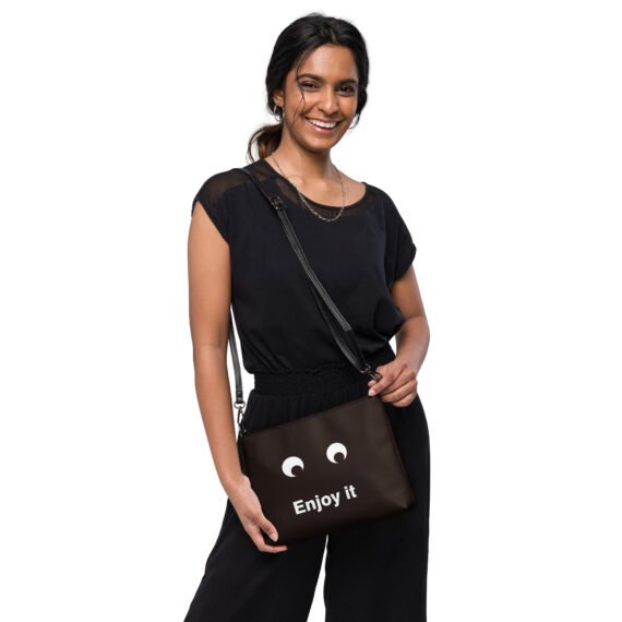 Black Emoticon Crossbody bag