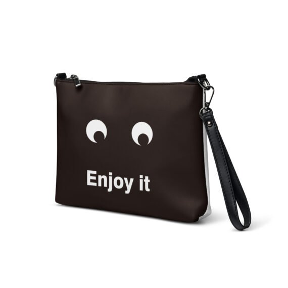 Black Emoticon Crossbody bag