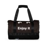 Black Emoticon • All-over print gym bag