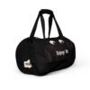 Black Emoticon • All-over print gym bag