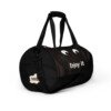 Black Emoticon • All-over print gym bag