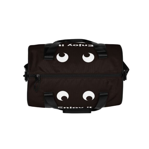 Black Emoticon • All-over print gym bag