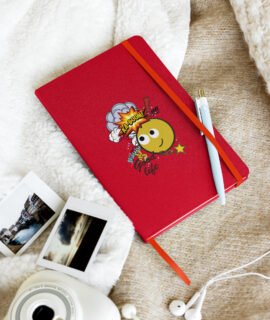 Smile Emoticon Hardcover bound notebook
