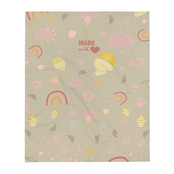 Made with love • Throw Blanket