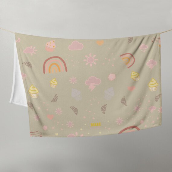 Made with love • Throw Blanket
