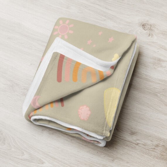 Made with love • Throw Blanket