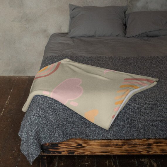 Made with love • Throw Blanket