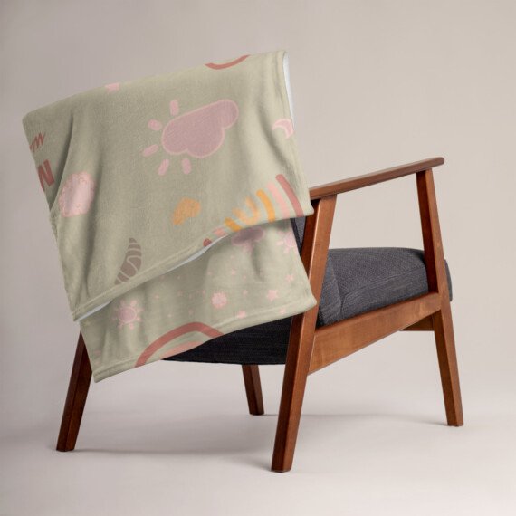 Made with love • Throw Blanket