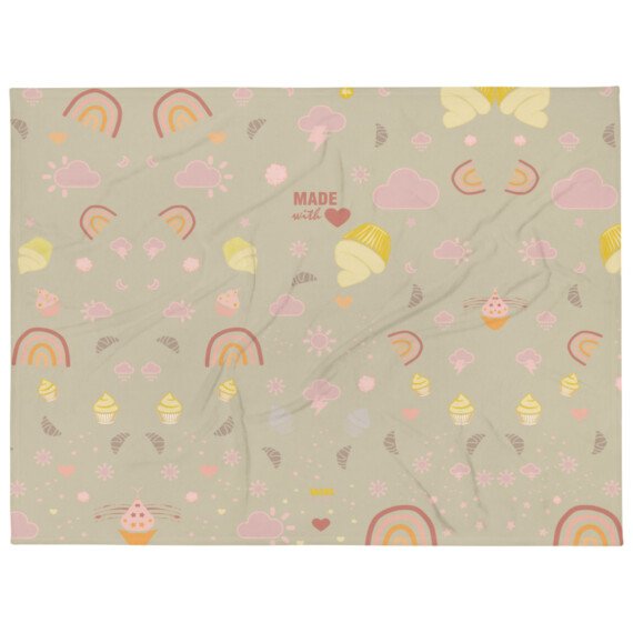 Made with love • Throw Blanket