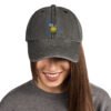 Yellow Emoticon Vintage Hat