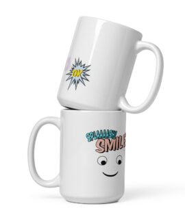 Wow Emoticon White glossy mug