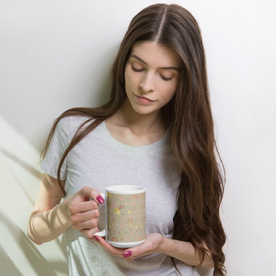 Made with love • White glossy mug