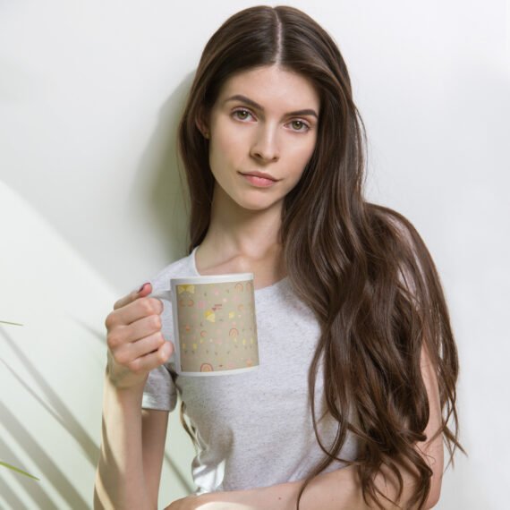 Made with love • White glossy mug