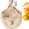 Bolsa de cordón de algodón reutilizable