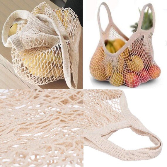 Bolsa de cordón de algodón reutilizable