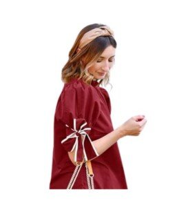 Blusa manga abombada